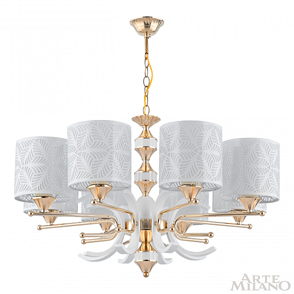 Подвесная люстра Arte Milano Florentia-2097 302097/8 Wh/Gd