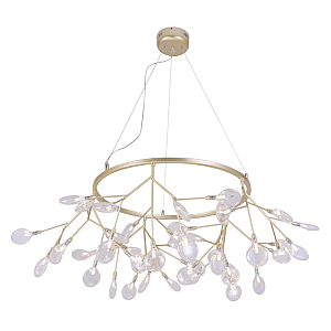 Подвесная люстра Crystal Lux Evita EVITA SP45 D GOLD/TRANSPARENT