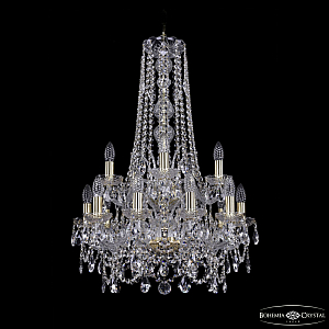 Подвесная люстра Bohemia Ivele Crystal 1411/10+5/195/h-83/2d G
