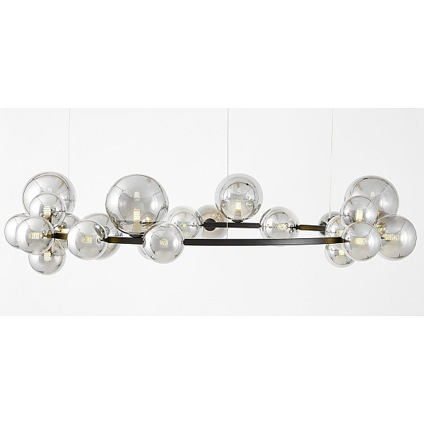 Подвесная люстра Lumina Deco LDP 7033-24 BK+GY