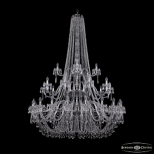 Подвесная люстра Bohemia Ivele Crystal 1403/20+10+5/530/h-203/3d Ni