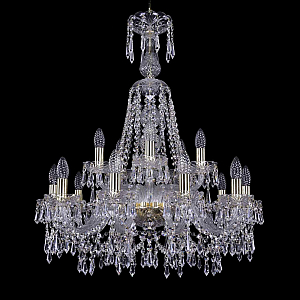 Подвесная люстра Bohemia Ivele Crystal 1403/10+5/240/XL-80 G