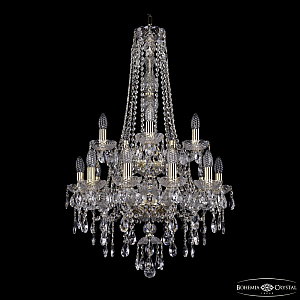Подвесная люстра Bohemia Ivele Crystal 1415/10+5/200/h-92/2d G