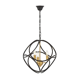 Подвесная люстра Lumina Deco Casai LDP 1243-3 BK+MD