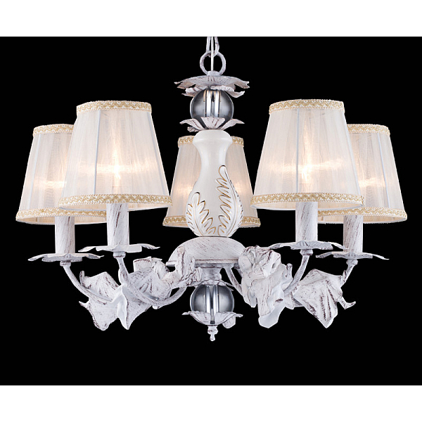 Подвесная люстра Natali Kovaltseva LADY 70043-5C WHITE GOLD
