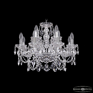 Подвесная люстра Bohemia Ivele Crystal 1411/8+4/195 Ni