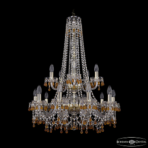 Подвесная люстра Bohemia Ivele Crystal 1410/10+5/240/h-91/2d G V1003