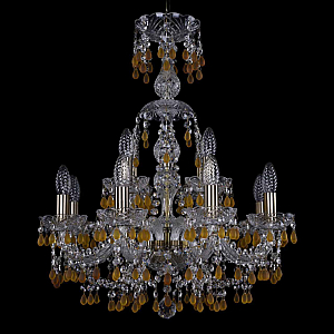 Подвесная люстра Bohemia Ivele Crystal 1410/8+4/195/XL-66 Pa V1003