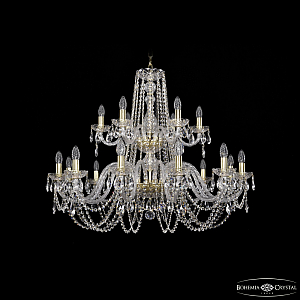 Подвесная люстра Bohemia Ivele Crystal 1402/12+6/360/2d G