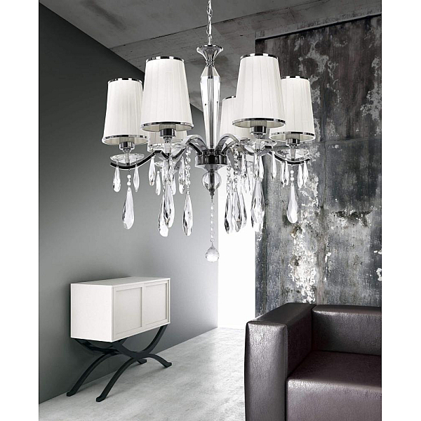 Подвесная люстра Lumina Deco Alessia LDP 1726-6 CHR