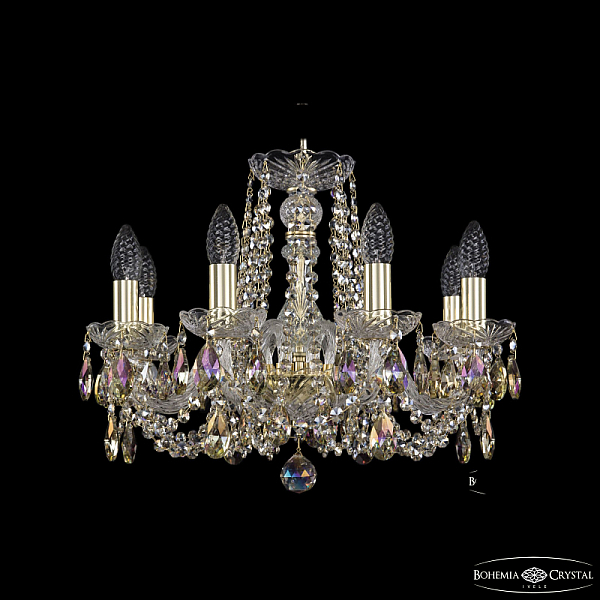 Подвесная люстра Bohemia Ivele Crystal 1402/8/160 G R801