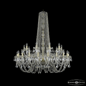 Подвесная люстра Bohemia Ivele Crystal 1402/20+10/400/h-130 G