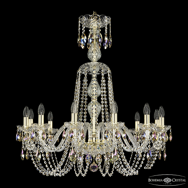 Подвесная люстра Bohemia Ivele Crystal 1402/12/300/XL-90 G K801