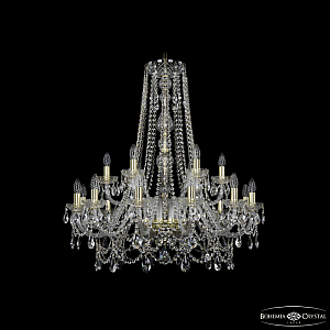 Подвесная люстра Bohemia Ivele Crystal 1411/12+6/300/h-94 G