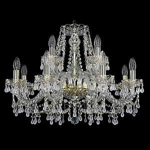 Подвесная люстра Bohemia Ivele Crystal 1410/8+4/240 G V0300