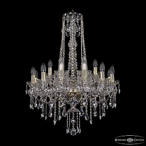 Подвесная люстра Bohemia Ivele Crystal 1415/12+6/220/h-86 G