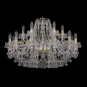 Подвесная люстра Bohemia Ivele Crystal 1409/12+6/300 G