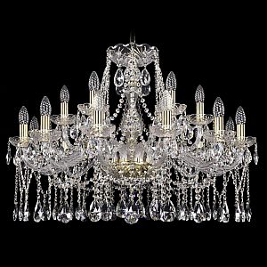 Подвесная люстра Bohemia Ivele Crystal 1413/12+6/300 G