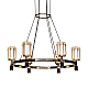 Подвесная люстра Delight Collection P0738-6A gold/pearl black