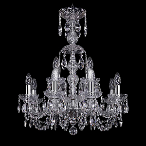 Подвесная люстра Bohemia Ivele Crystal 1402/8+4/195/XL-64 Ni