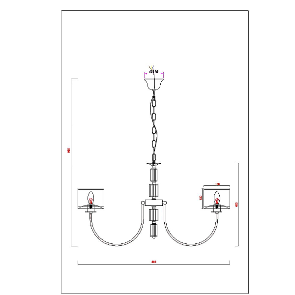 Подвесная люстра Arte Lamp ATTORE A4092LM-8CC