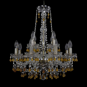 Подвесная люстра Bohemia Ivele Crystal 1410/8+4/195/h-63 Pa V1003
