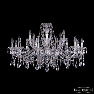 Подвесная люстра Bohemia Ivele Crystal 1413/12+6/360 Ni
