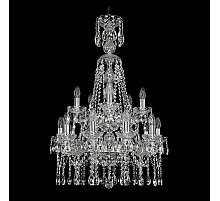Подвесная люстра Bohemia Ivele Crystal 1413/10+5/200/XL-90/2d Ni