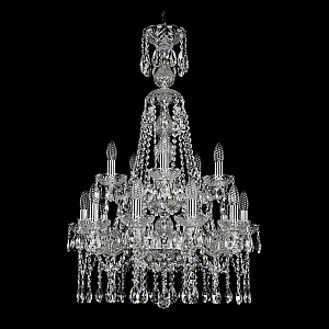 Подвесная люстра Bohemia Ivele Crystal 1413/10+5/200/XL-90/2d Ni