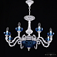 Подвесная люстра Bohemia Ivele Crystal AL79101P/8/250 WMN P Aquamarine/M-1G