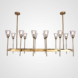 Подвесная люстра ImperiumLoft RH Torche De Verre 74929-22