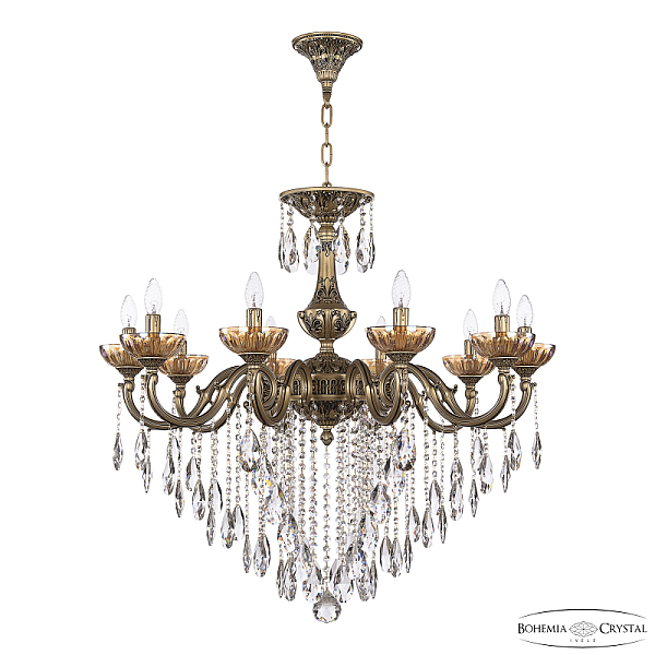 Подвесная люстра Bohemia Ivele Crystal AL78101/10/300 B AGB P Shampan/M-1H