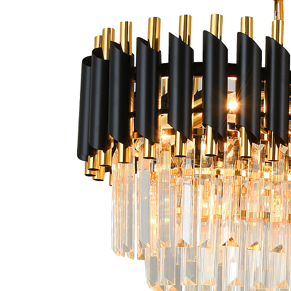 Подвесная люстра Natali Kovaltseva Darian 76017/8C Gold Black