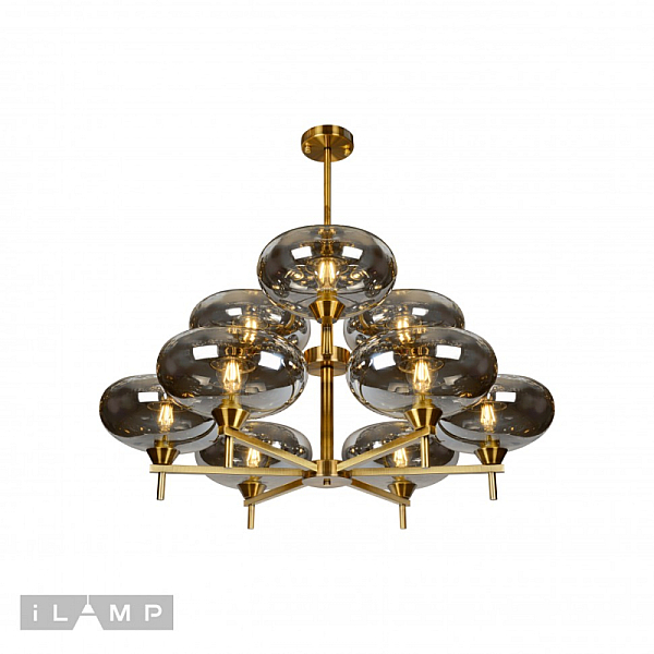 Подвесная люстра iLamp Rivoli 6607/9 GD