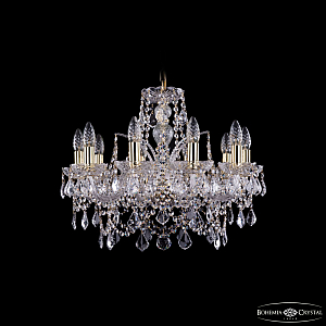 Подвесная люстра Bohemia Ivele Crystal 1411/10/195 G Leafs