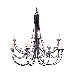 Подвесная люстра Elstead Lighting CB12-BLACK