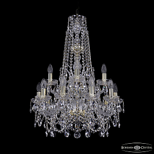Подвесная люстра Bohemia Ivele Crystal 1411/10+5/195/XL-80/2d G