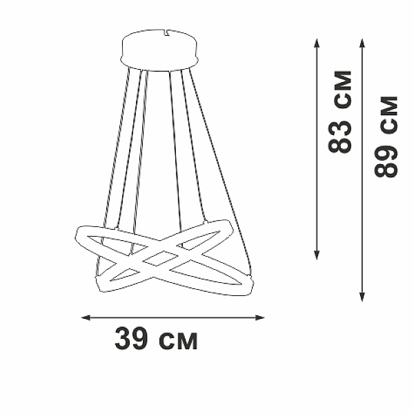 Люстра Vitaluce V2515DT-1/2S