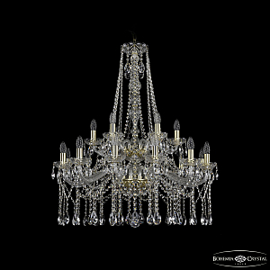 Подвесная люстра Bohemia Ivele Crystal 1413/12+6/300/h-96/2d G