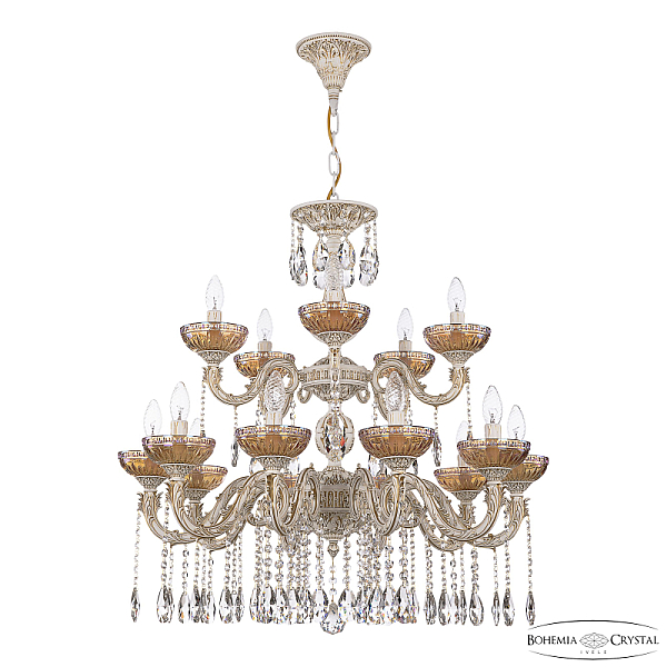 Подвесная люстра Bohemia Ivele Crystal AL79101/10+5/250/2D A WMG P Shampan/M-1G