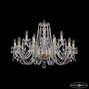Подвесная люстра Bohemia Ivele Crystal 1402/10+5/300 G