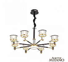 Подвесная люстра Arte Milano Neapolis 276210/8 BK/GD