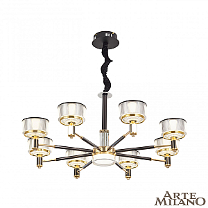 Подвесная люстра Arte Milano Neapolis 276210/8 BK/GD