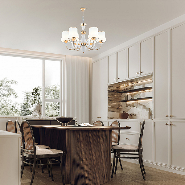 Подвесная люстра Arte Milano Florentia-1097 301097/6 Wh/Gd