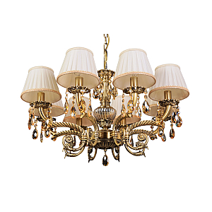 Подвесная люстра Abrasax Sylvia L.8110-8BR CRISTAL-SHADE