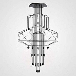 Каскадная люстра ImperiumLoft Vibia Wireflow 75394-22