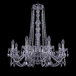 Подвесная люстра Bohemia Ivele Crystal 1402/8/240/h-73 Ni