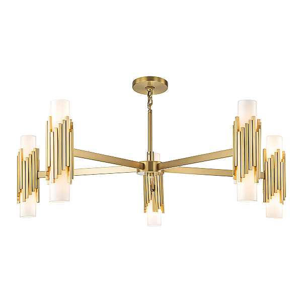 Подвесная люстра Elstead Lighting MARVELE10-AB-OPAL