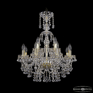 Подвесная люстра Bohemia Ivele Crystal 1409/8+4/195/XL-68 G