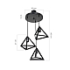 Подвесная люстра Toplight Cherise TL1605H-03BK